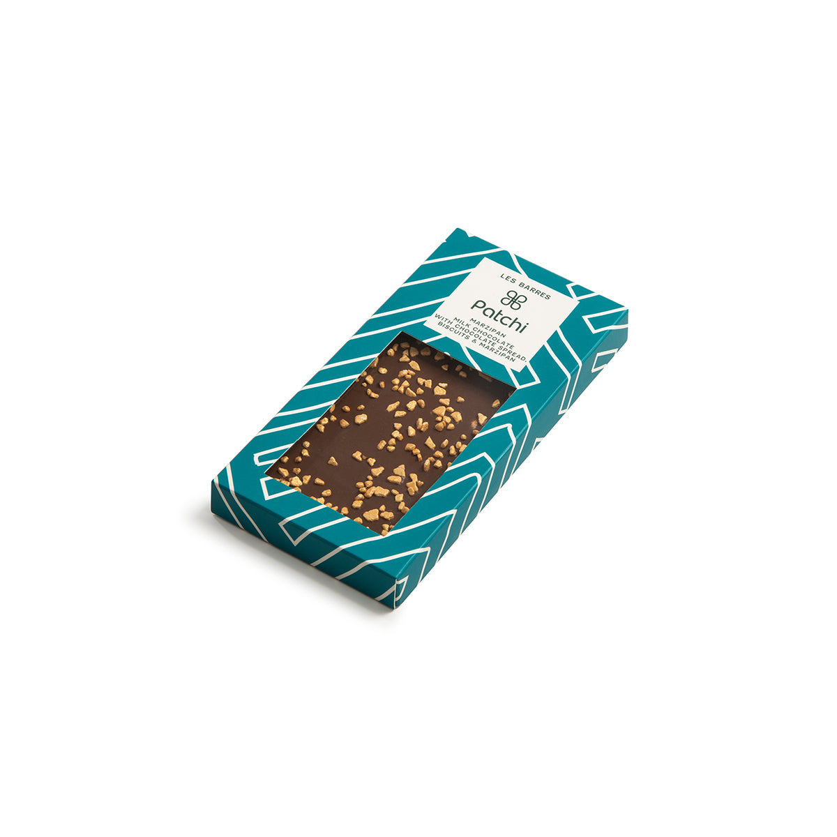 Milk Chocolate Bar With Chocolate Spread Biscuit Marzipan